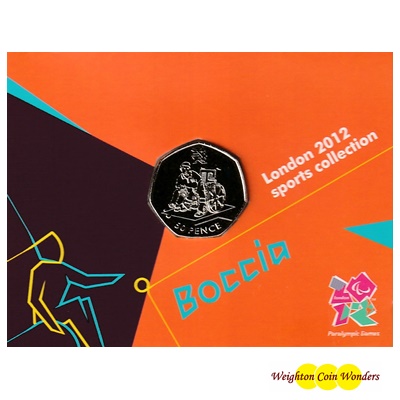 2011 50p - London 2012 Olympics - Boccia